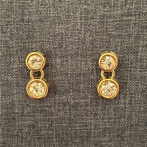 Gold and Crystal Earrings